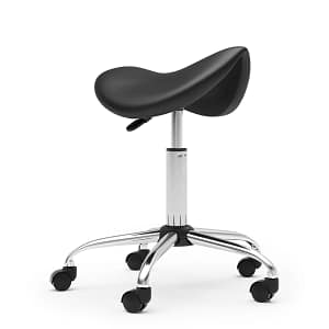 Sattelhocker-Drehstuhl-schwarz--2-opt-Anzeigebild Chaise pivotante pour tatoueur noire